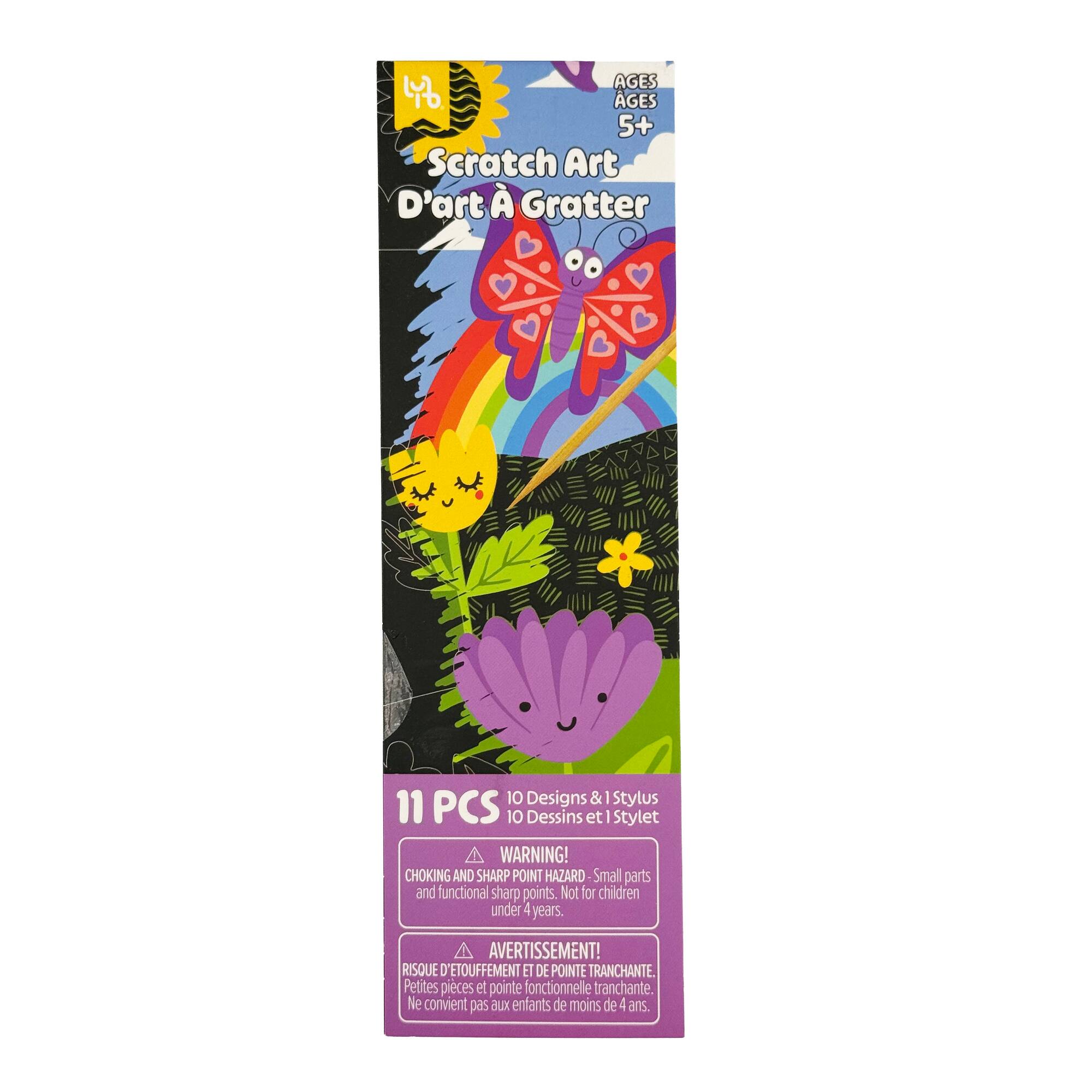 Little Yellow Bicycle® Butterfly Bookmark Scratch Art Kit